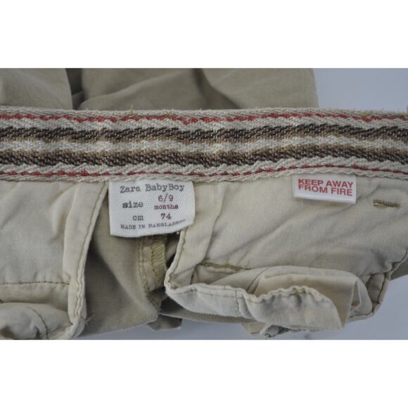 Zara Baby Sz 6-9 Months Khakis Lined Brown pants Infant - Picture 3 of 12